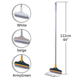 Floor Scrub Brush with Detachable Long Handle 120° Rotating Shower Floor Scrubber Household Cleaning Brush for Bathroom Kitchen
