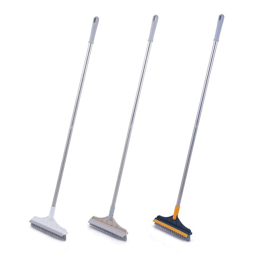 Floor Scrub Brush with Detachable Long Handle 120° Rotating Shower Floor Scrubber Household Cleaning Brush for Bathroom Kitchen