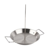 Vertical Skewer for Grill Brazilian Vertical Spit Stand Stainless Steel Barbecue Grilling Accessory with 3 Removable Spikes - Side View