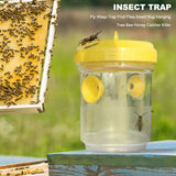Wasp Trap Hanging Wasp Cather Wasp Killer Reusable Bee Trap Catcher for Wasps Hornets Insects Fruit Fly Trap - Top-Down View
