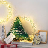 LED String Lights Round Battery Fairy Lights for Home Garden Window Wedding Party Christmas Decoration Indoor Outdoor - Rear View