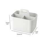 Shower Caddy with Compartments Desktop Organizer Divided Shower Organizer Caddy Shower Caddy Tote for Dorm Shelf Cabinet - Front View