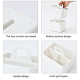 Shower Caddy with Compartments Desktop Organizer Divided Shower Organizer Caddy Shower Caddy Tote for Dorm Shelf Cabinet