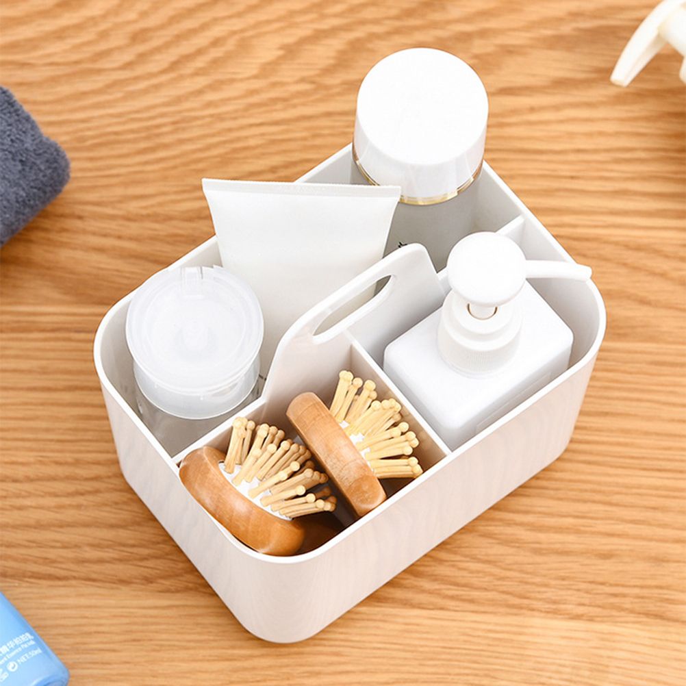 Shower Caddy with Compartments Desktop Organizer Divided Shower Organizer Caddy Shower Caddy Tote for Dorm Shelf Cabinet