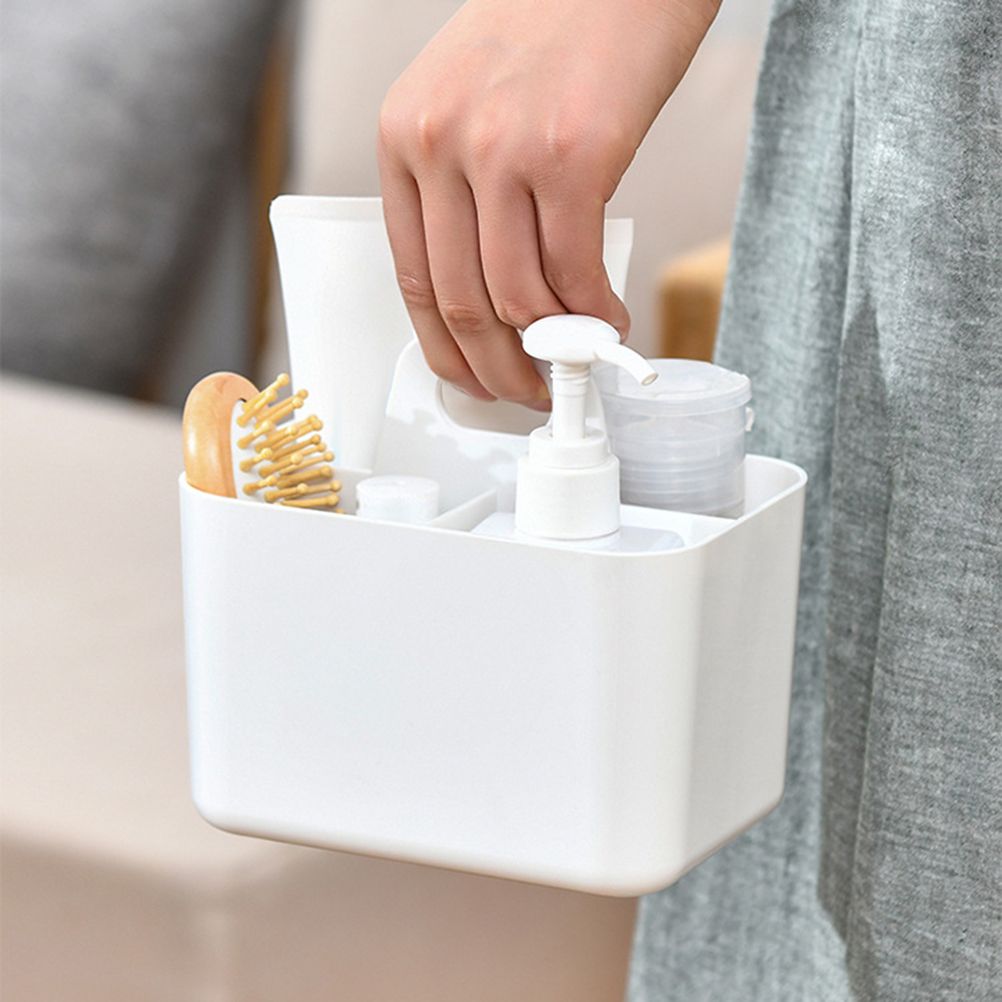 Shower Caddy with Compartments Desktop Organizer Divided Shower Organizer Caddy Shower Caddy Tote for Dorm Shelf Cabinet