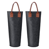 Single Bottle Wine Tote Bag Portable Felt Insulated Padded Thermal Wine Carrier Bag Wine Cooler for Travel Picnic Beach Wine Gifts