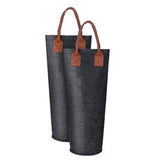 Single Bottle Wine Tote Bag Portable Felt Insulated Padded Thermal Wine Carrier Bag Wine Cooler for Travel Picnic Beach Wine Gifts