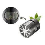 4 Layer 60mm Herb Grinder Zinc Alloy Spice Grass Mill Grinders with Magnetic Lid - Top-Down View