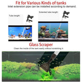 5 in 1 Aquarium Vacuum Gravel Cleaner Fish Tank Cleaning Tools Gravel Vacuum for Aquarium - Side View