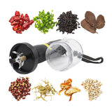 Electric Metal Grinder Flashlight Shaped Aluminum Alloy Herb Grinder Crusher Portable Electric Smart Grinder