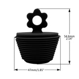 Silicone Bathtub Stopper Universal Bathtub Plug Flower Bathtub Drain Stopper Plug for Kitchen Bathtub Sink Drains - Side View