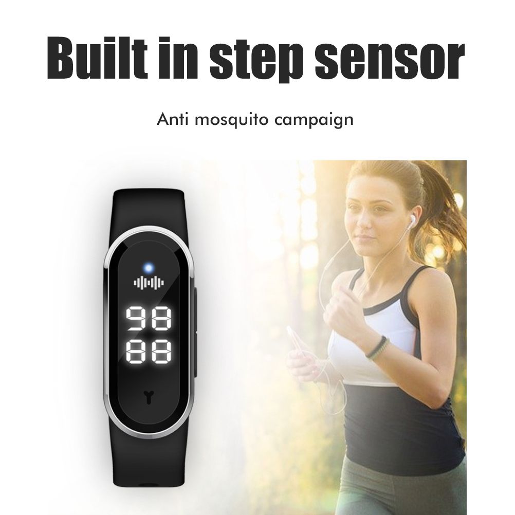 Mosquito Repellent Watch Ultrasonic Mosquito Repellent Bracelet Rechargeable Anti Mosquito Repeller Wristband