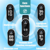 Mosquito Repellent Watch Ultrasonic Mosquito Repellent Bracelet Rechargeable Anti Mosquito Repeller Wristband