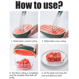 Watermelon Cutter Grater 304 Stainless Steel Watermelon Cube Cutter Fruit Salad Melon Cutter Kitchen Gadget