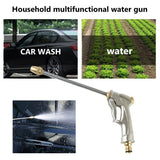 Heavy Duty Metal Water Hose Sprayer Portable Garden Hose Nozzle High Pressure Power Water Tool for Garden Watering Car Pet Washing