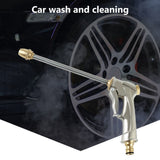 Heavy Duty Metal Water Hose Sprayer Portable Garden Hose Nozzle High Pressure Power Water Tool for Garden Watering Car Pet Washing