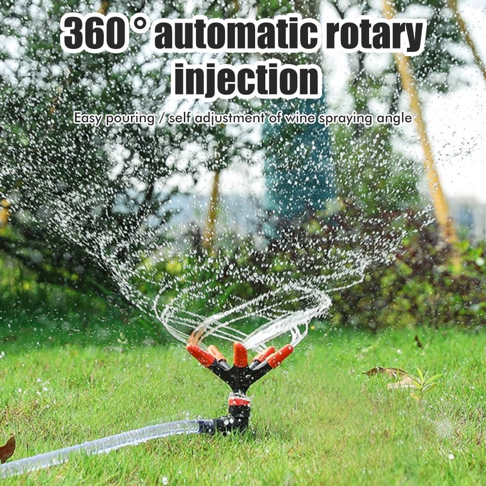 Garden Sprinkler 360°Automatic Rotating Lawn Sprinklers Water Sprinkler for Lawn Yard Garden Watering System