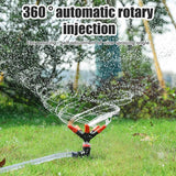 Garden Sprinkler 360°Automatic Rotating Lawn Sprinklers Water Sprinkler for Lawn Yard Garden Watering System