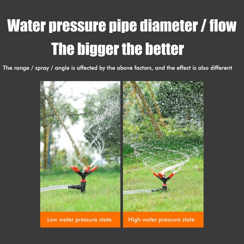Garden Sprinkler 360°Automatic Rotating Lawn Sprinklers Water Sprinkler for Lawn Yard Garden Watering System