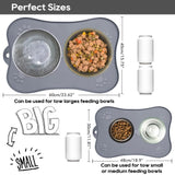 Pet Placemat for Dog and Cat Waterproof Silicone Pet Feeding Pad Non Slip Rollable Mat for Prevent Food and Water Overflow