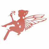 Decorative Garden Stakes Fairy Silhouette Metal Yard Stakes Arts Outdoor Garden Decor Spring Decor