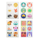 12 Sheets 72Pcs Mosquito Patches Cartoon Non Woven Natural Plant Essential Oil Mosquito Stickers for Kids Adults Summer Outdoor - Side View