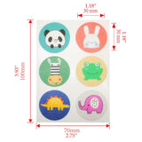 12 Sheets 72Pcs Mosquito Patches Cartoon Non Woven Natural Plant Essential Oil Mosquito Stickers for Kids Adults Summer Outdoor