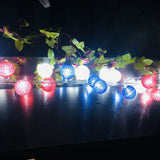 4th of July Decoration Lights 3 Meter 20 LED Independence Day String Lights with Red White Blue Balls Patriotic Patio Light for Patio Party Holiday Decor