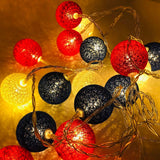 4th of July Decoration Lights 3 Meter 20 LED Independence Day String Lights with Red White Blue Balls Patriotic Patio Light for Patio Party Holiday Decor