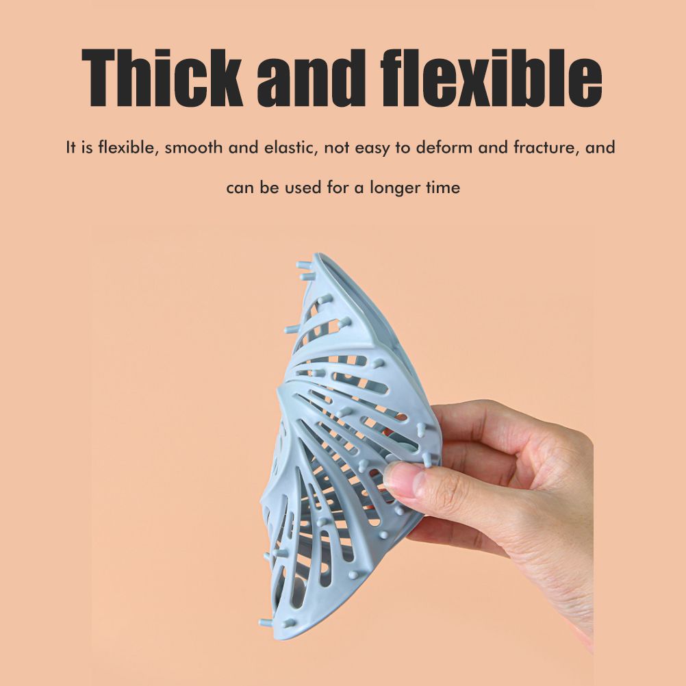 Hair Drain Catcher Shower Drain Cover Hair Stopper with Suction Cup for Bathroom Bathtub Kitchen