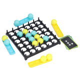 Bouncing Ball Game 2 Colors 9 Cards 16 Balls Parent Child Interactive Desktop Ball Game - Side View