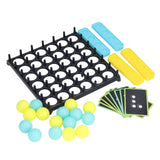 Bouncing Ball Game 2 Colors 9 Cards 16 Balls Parent Child Interactive Desktop Ball Game - 45-Degree Angle