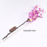 LED Simulation Phalaenopsis Tree Branch Light Home Interior Scenery Christmas Festival Decorative Light Branch Light String - Rear View