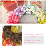 Wreath Simulation Flower Garland Garden Home Decoration - Low Angle
