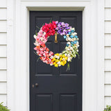 Wreath Simulation Flower Garland Garden Home Decoration - Extra Image