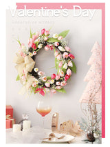 Tulip Wreath Tulip Decorative Wreath Artificial Tulip Wreath Decorative Flower Wreath