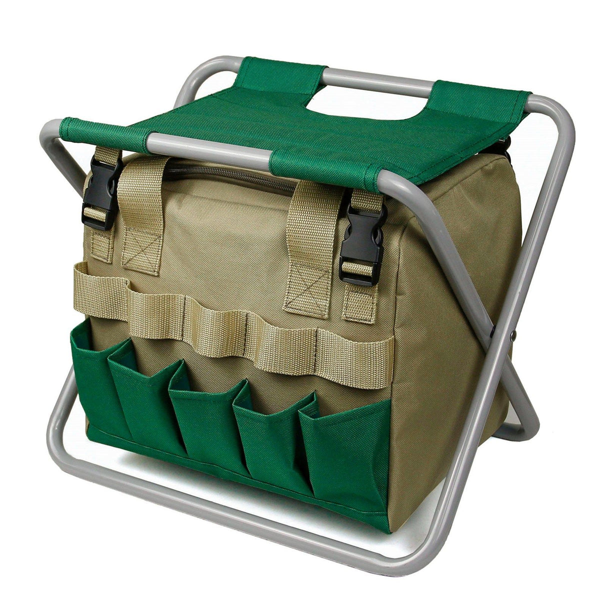 Removable Garden Tool Bench Folding Garden Stool Multifunction Gardening Tool Organizer Stool