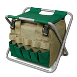 Removable Garden Tool Bench Folding Garden Stool Multifunction Gardening Tool Organizer Stool