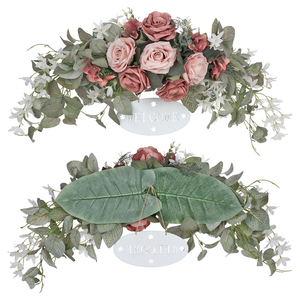 Artificial Flower Decoration Artificial Rose Flower Wreath Door Threshold Home Wedding Party Wall Decor