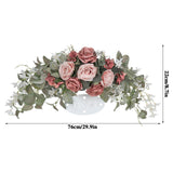 Artificial Flower Decoration Artificial Rose Flower Wreath Door Threshold Home Wedding Party Wall Decor - Extra Image