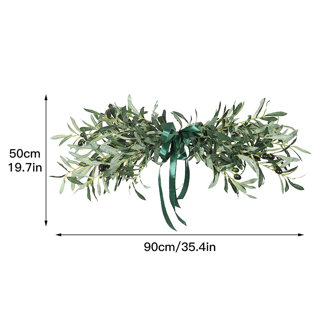 Simulation Olive Lintel Wreath Wall Hanging Lintel Garland Wedding Home Decoration