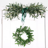 Simulation Olive Lintel Wreath Wall Hanging Lintel Garland Wedding Home Decoration