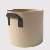 5pcs Planter Bag Breathable Reusable Thickened Plant Grow Pot With Dual Handles for Flowers Vegetables 10 Gallons - Front View