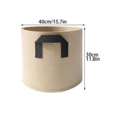 5pcs Planter Bag Breathable Reusable Thickened Plant Grow Pot With Dual Handles for Flowers Vegetables 10 Gallons