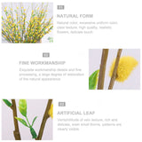 Artificial Flower Branch Simulation Bendable Decorative Fake Camellia Flowers for Arrangements Craft Projects Yellow