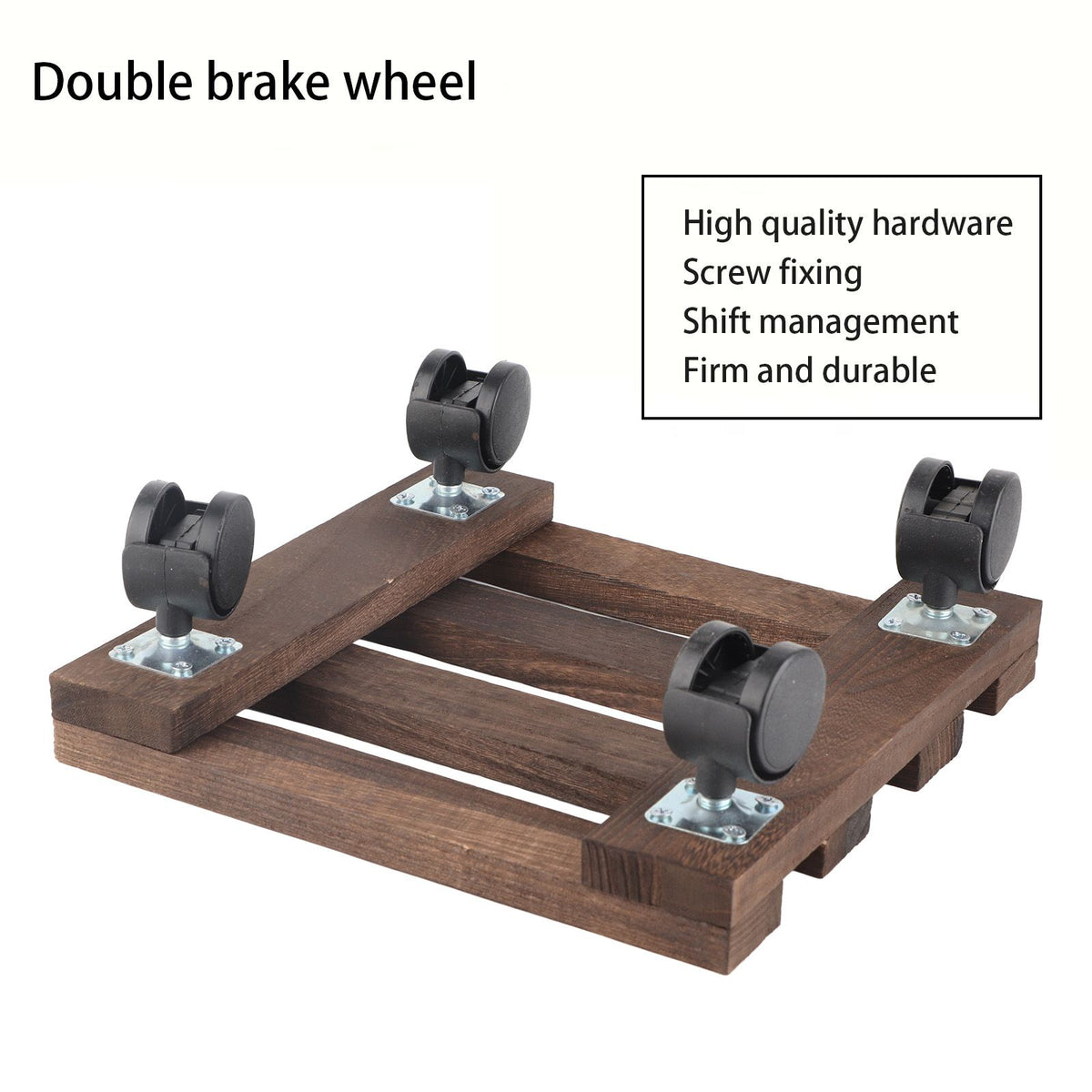 Wheeled Flower Pot Tray Base Roller Universal Wheel Movable Large Carrier Rectangular Thickened Chassis