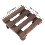 Wheeled Flower Pot Tray Base Roller Universal Wheel Movable Large Carrier Rectangular Thickened Chassis