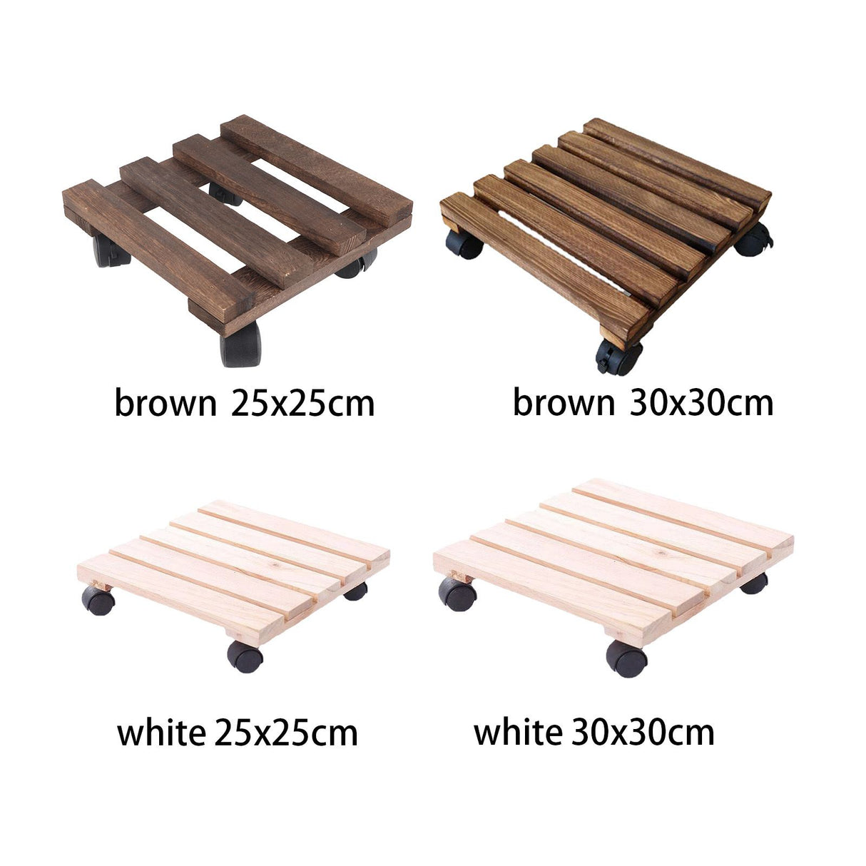 Wheeled Flower Pot Tray Base Roller Universal Wheel Movable Large Carrier Rectangular Thickened Chassis