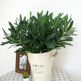 Artificial Olive Leaves Decoration Home Leaves Decoration for Wedding Garden - Close-Up Angle