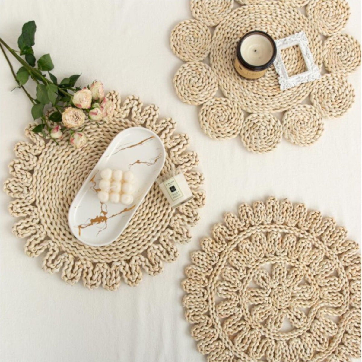 Placemats Multipurpose Thickened Exquisite Innovative Woven Heat Resistance Table Mats
